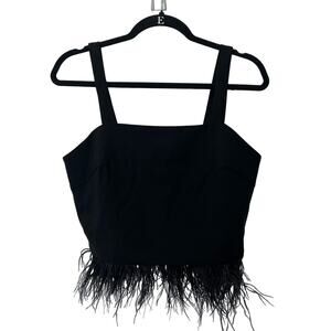Lucky Paris Feather Hem Tank Top